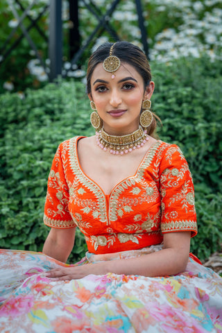 Sabyasachi Lehenga Choli Wedding Bridal Lehenga Designer Lehenga Indian  Outfits | eBay